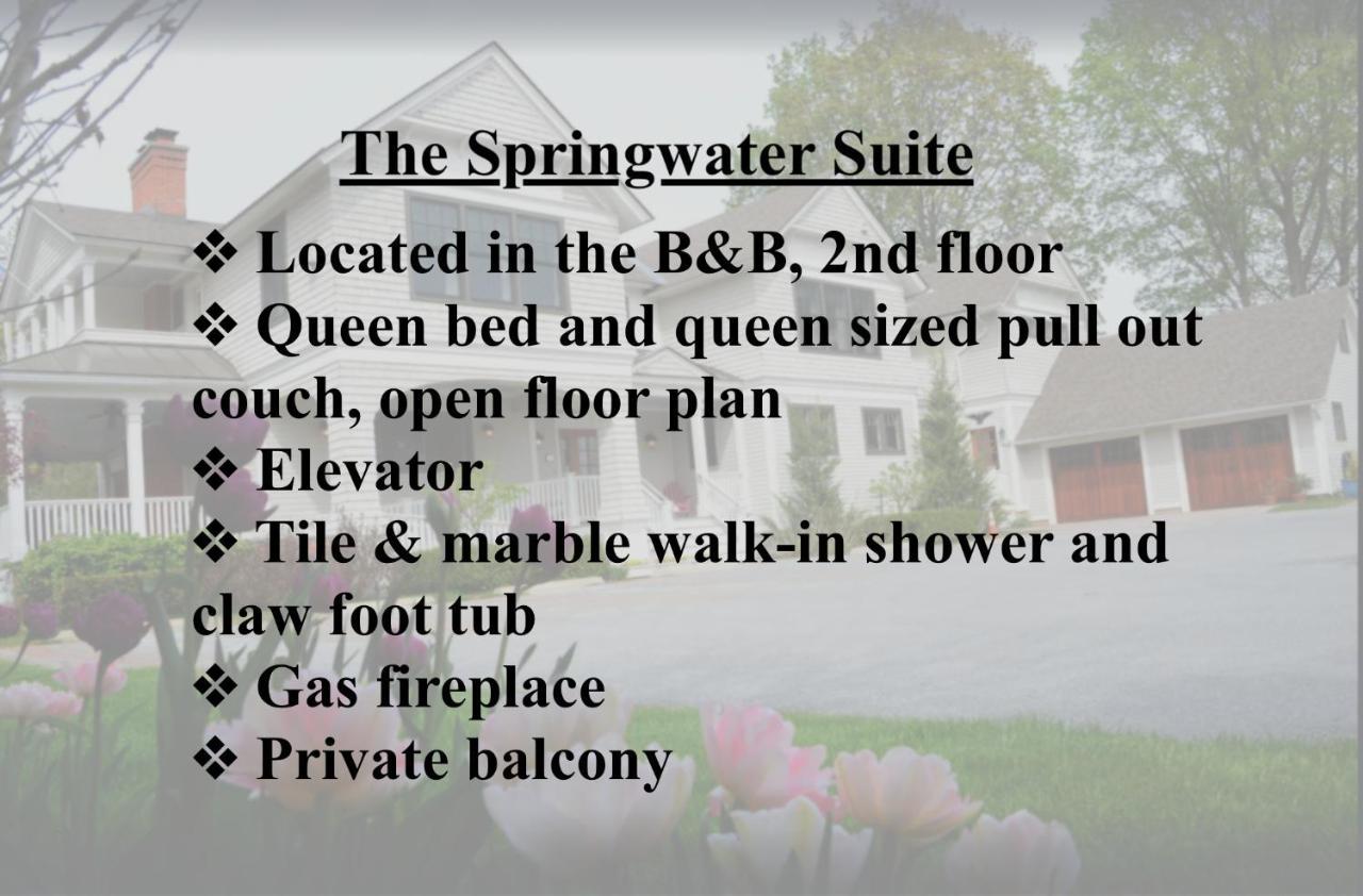 The Springwater Bed And Breakfast 사라토가 스프링스 외부 사진